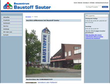 Tablet Screenshot of baustoff-sauter.de